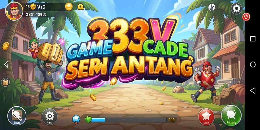 Tampilan aksi gameplay menantang dari 333V dengan grafis yang menarik.