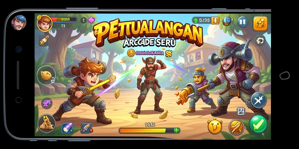 Screenshot dari gameplay 9SL yang penuh aksi dan tantangan.