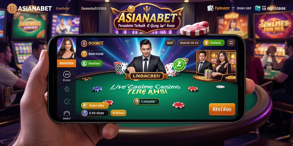 Tampilan antarmuka ASIANABET yang menarik dalam permainan Live Casino.
