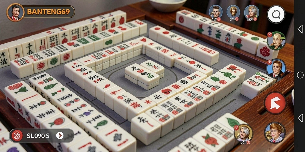 Screenshot BANTENG69 menampilkan keseruan gameplay Mahjong yang menarik.