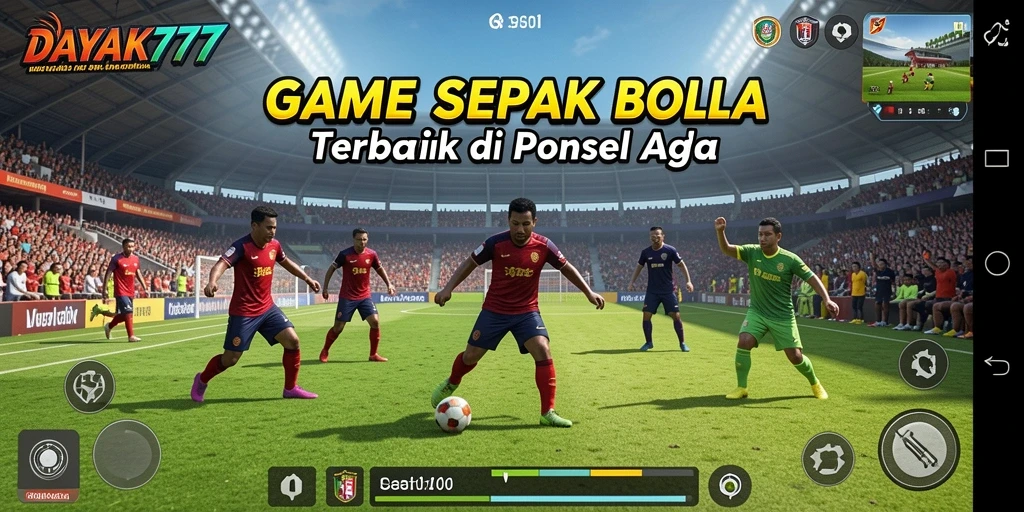 Tampilan gameplay DAYAK777 dengan aksi seru di lapangan.