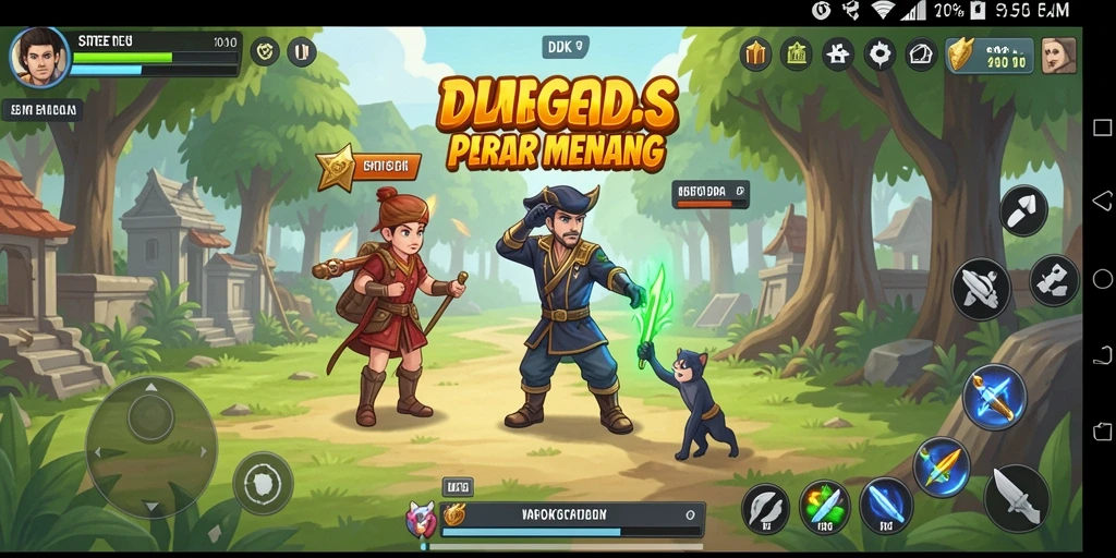 Screenshot DKK menampilkan aksi strategis yang mendebarkan.