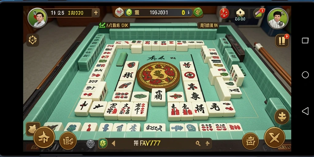 Screenshot FAV77 menampilkan gameplay Mahjong yang seru dan menarik.