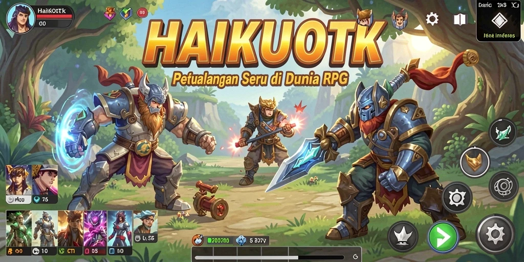 Tampilan gameplay seru dan menantang di HAIKUOTK.