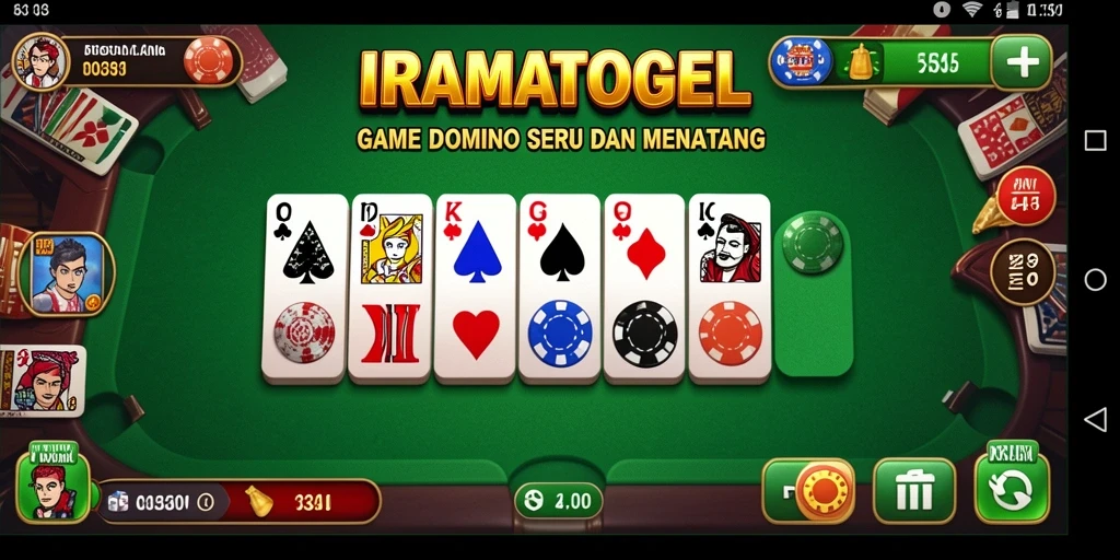 Tampilan menarik gameplay Domino di IRAMATOGEL.