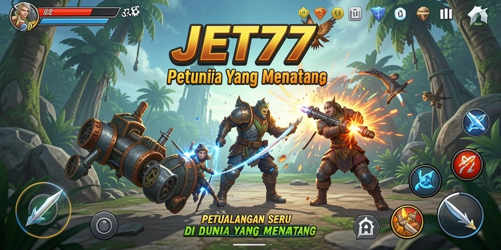 Tampilan menarik dari gameplay JET77 yang penuh petualangan.