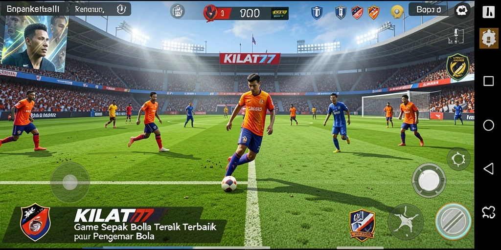 Tampilan gameplay KILAT77 dengan laga seru di lapangan.