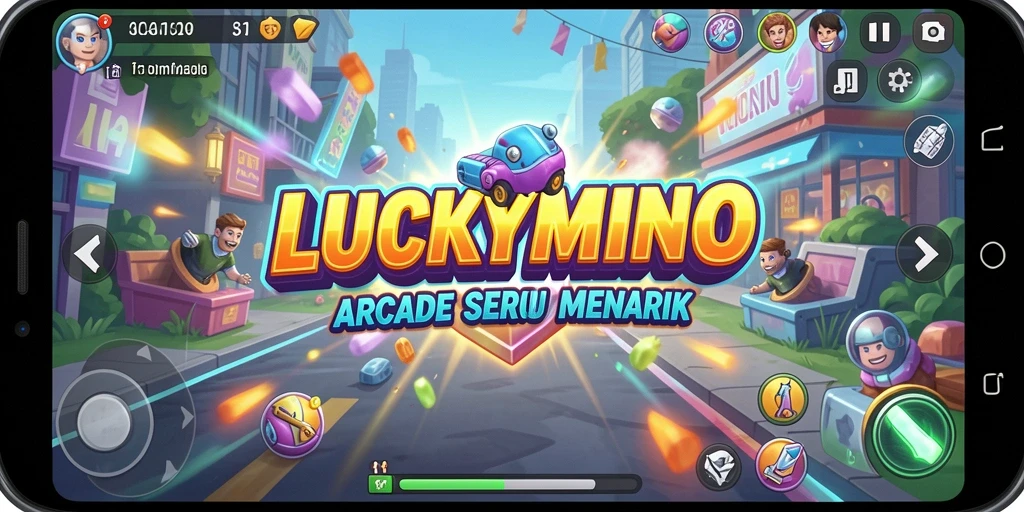 Gameplay seru LUCKYMINO dengan aksi cepat dan tantangan menarik.