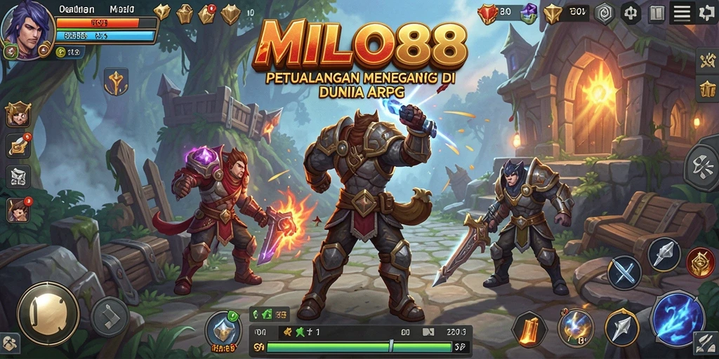 Tangkapan layar gameplay seru dari MILO88 dengan aksi ARPG yang menegangkan.