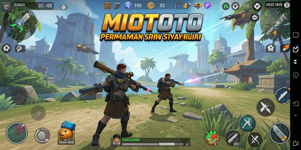 Tampilan gameplay MIOTOTO yang menegangkan dan penuh strategi.