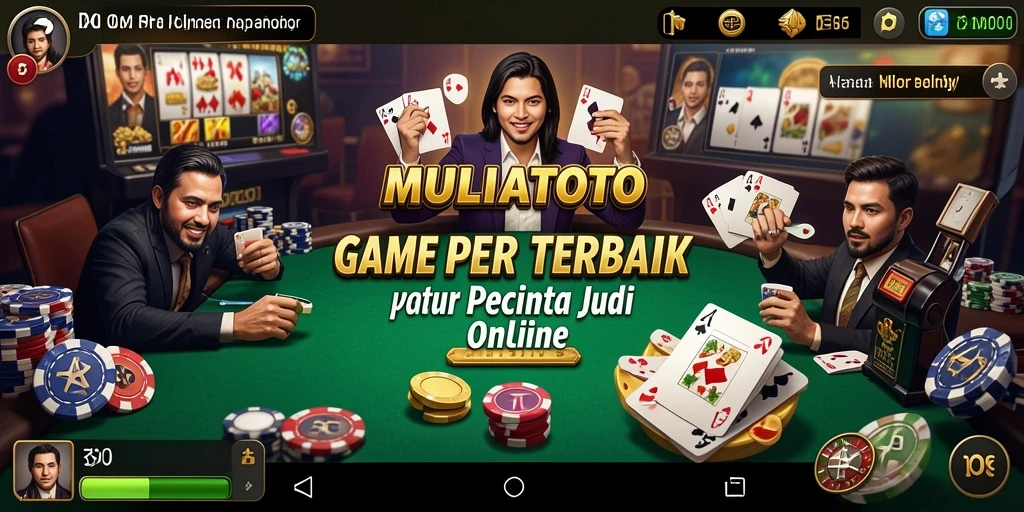 Screenshot gameplay MULIATOTO menampilkan momen seru bermain poker.