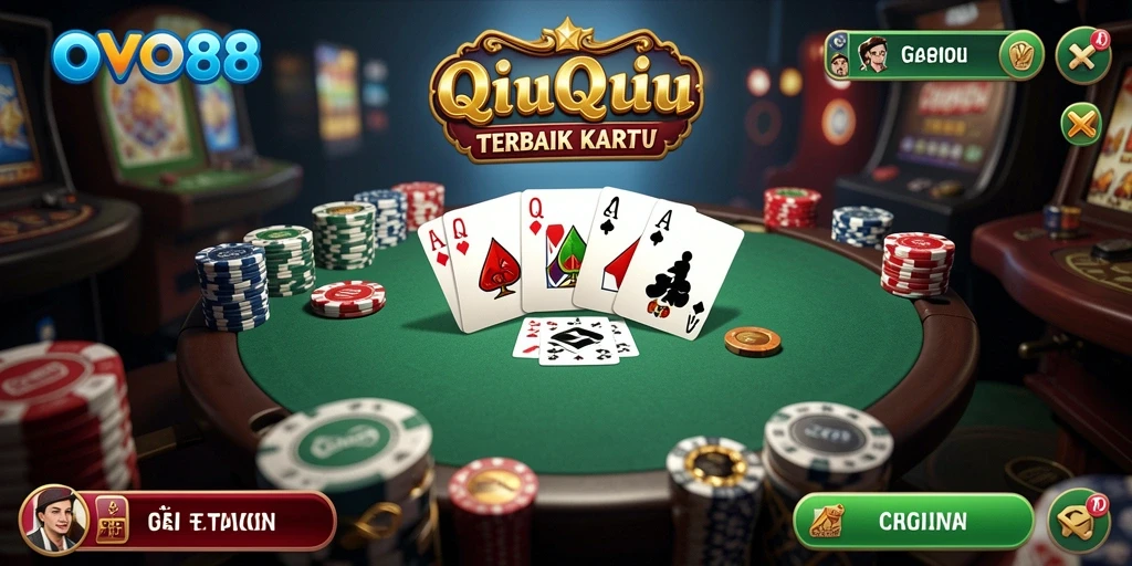 Screenshot gameplay OVO88 yang menarik saat bermain QiuQiu