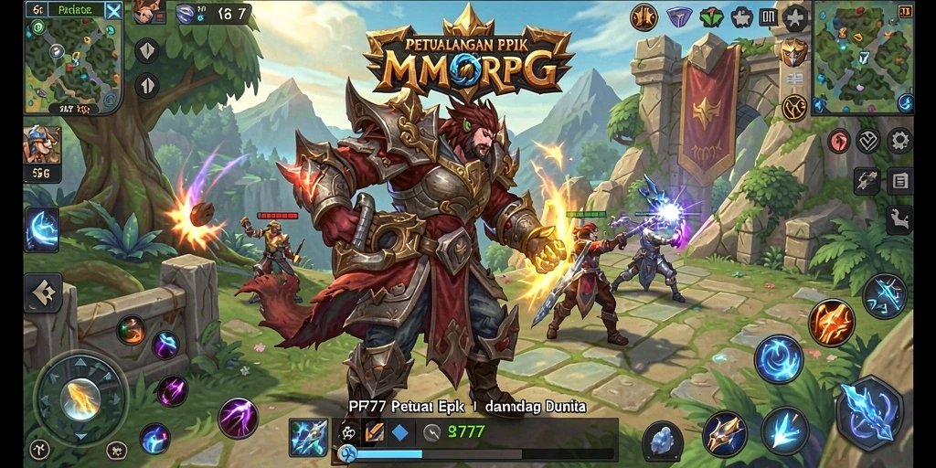 Tampilan gameplay PF777 yang seru dan menakjubkan dalam dunia MMORPG.
