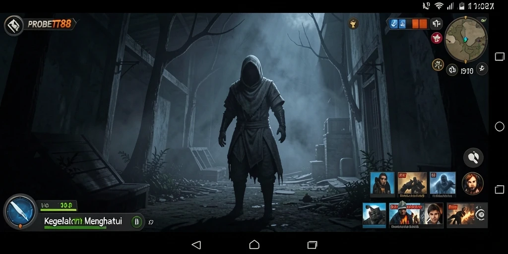 Screenshot menampilkan momen menegangkan dalam gameplay PROBET88.