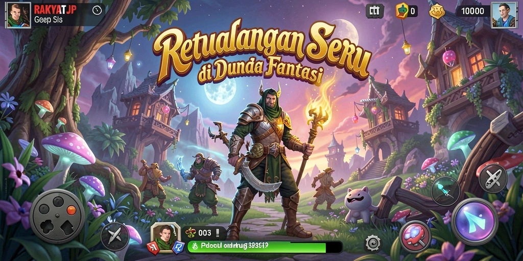 Tampilan screenshot utama RAKYATJP menunjukkan gameplay yang menakjubkan di dunia petualangan.