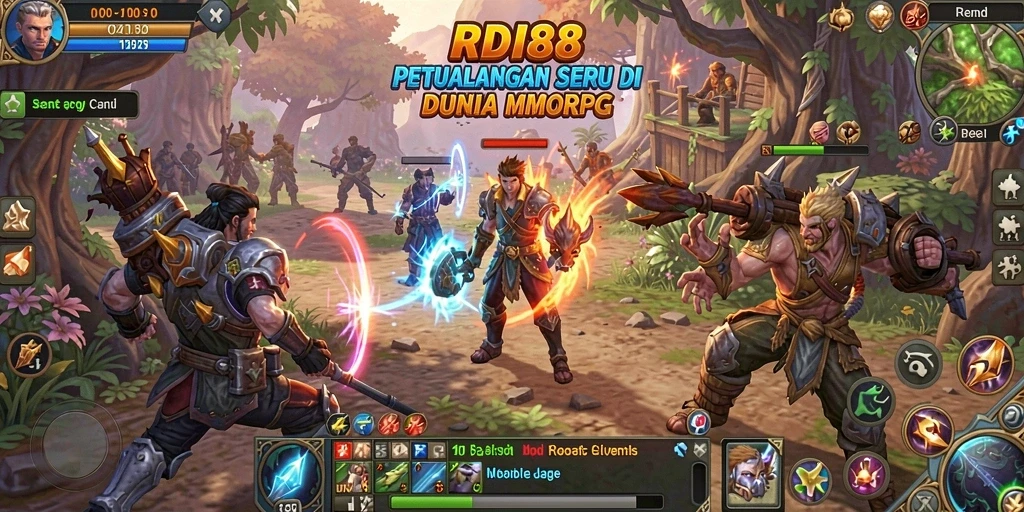 Screenshot gameplay RDI88 menampilkan aksi seru di dunia MMORPG.
