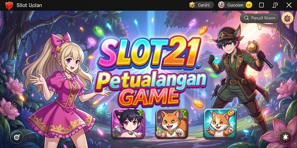 Screenshot SLOT21 menampilkan karakter Anime dalam aksi spektakuler.