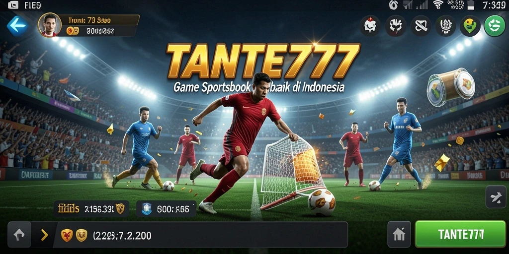 Screenshot gameplay TANTE777 yang menampilkan fitur taruhan langsung.