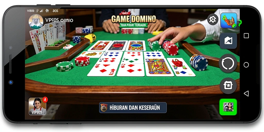 Tampilan gameplay Domino yang menarik dan penuh tantangan.