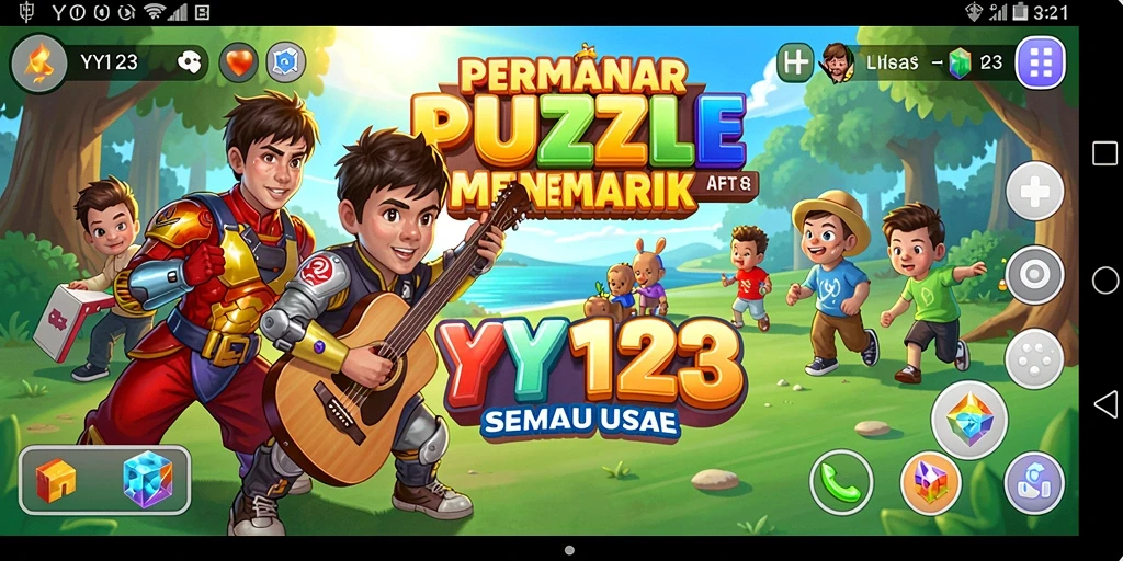 Tampilkan gameplay YY123 yang seru dan menantang teka-teki.